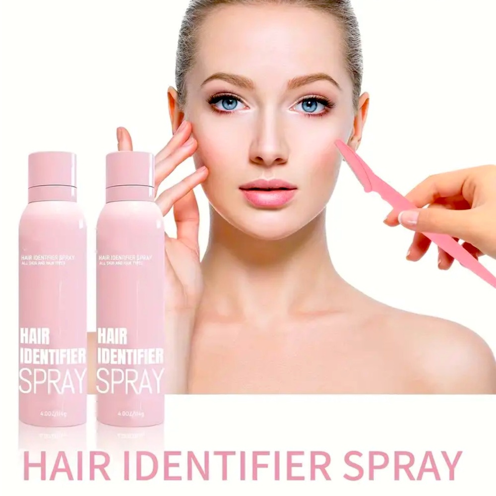 THE Facial Hair Identifier Spray on Tik Tok! Dermaplaning! Spray the beard away!